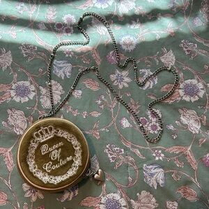 Vintage Juicy Couture Queen of Couture Round Velvet Bag